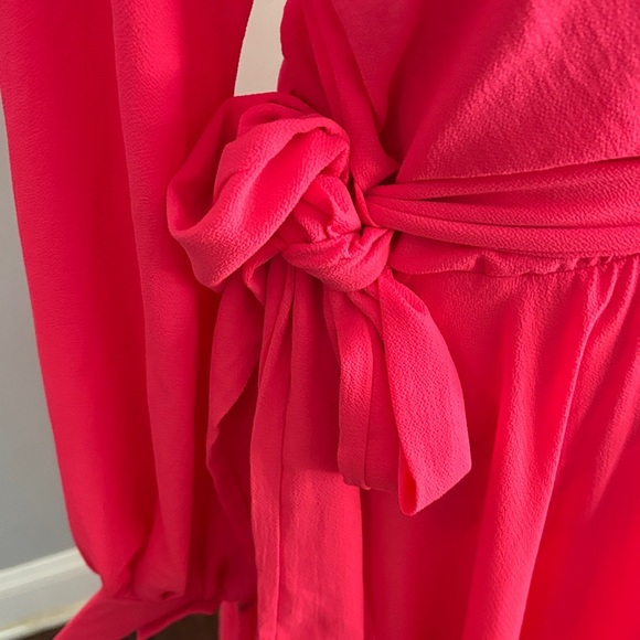 Meghan LA Vibrant Pink Long Sleeve Dress - Picture 7 of 8